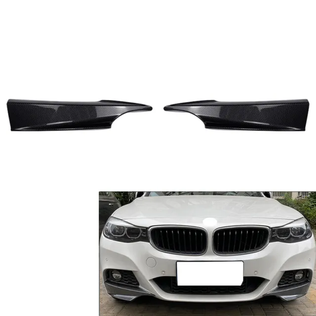 Front Bumper Splitter Lip Canard For BMW 3 Series GT F34 320i 325i M Sport 14-19