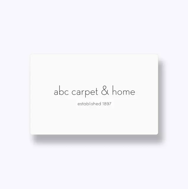 Discounted Gift Card - ABC Carpet & Home, $500 Value (Expiration 05/06/2024)