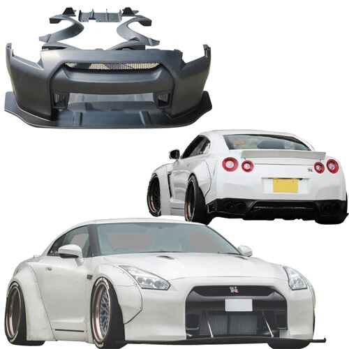 VSAERO FRP LBPE v1 Wide Body Kit 13pc GTR R35 for GT-R Nissan 09-17 ...