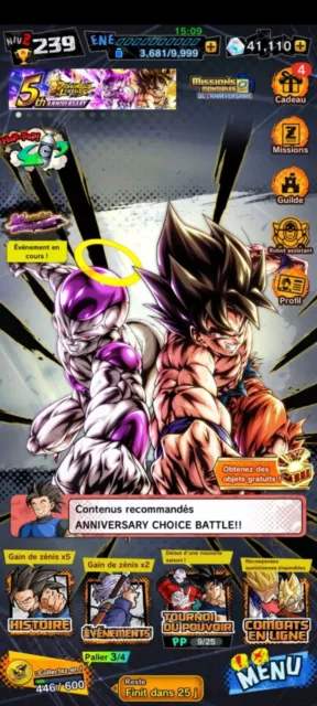 COMPTE DRAGON BALL legends ( DBL ) GOGETA BLUE ULTRA EUR 35,00