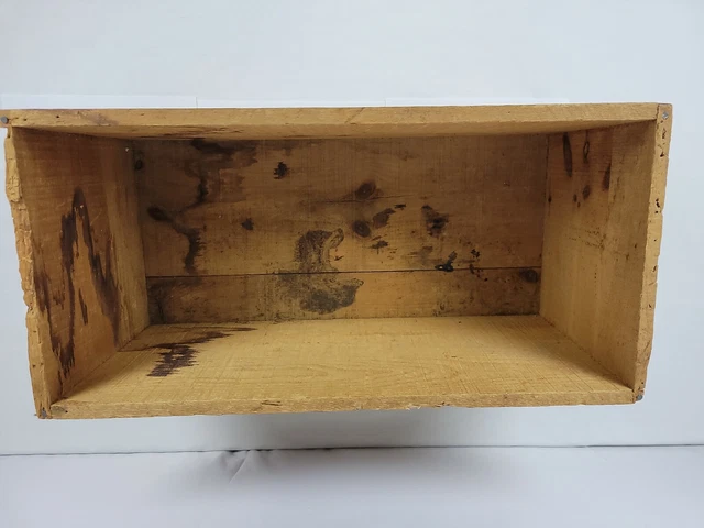 Vintage Atlas Powder Co Electric Blasting Caps Wood Crate Box Mining Explosives 7