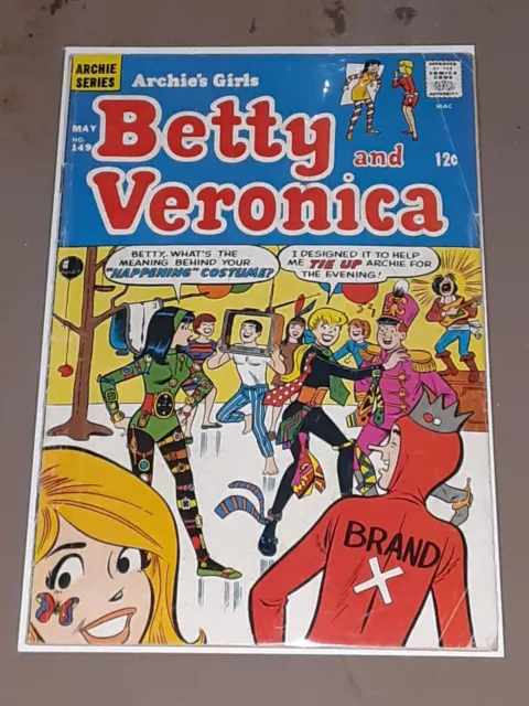 vintage 1968 Archie Series Comic BETTY AND VERONICA #149 Silver Age Comic Book