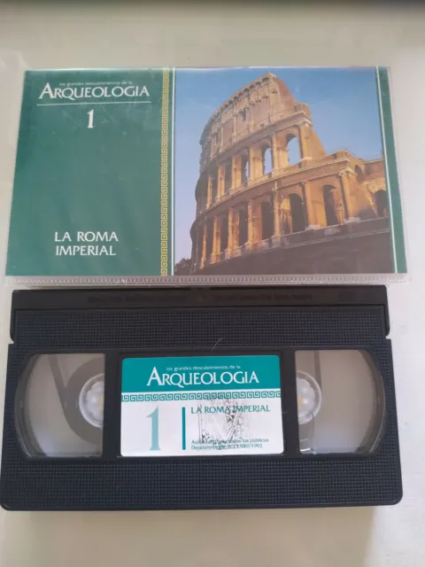 La Roma Imperial Grandes Descubrimientos Arqueologia VHS Cinta Tape Español - 3T