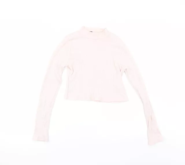 Very Girls Pink Cotton Basic T-Shirt Size 11-12 Years Round Neck