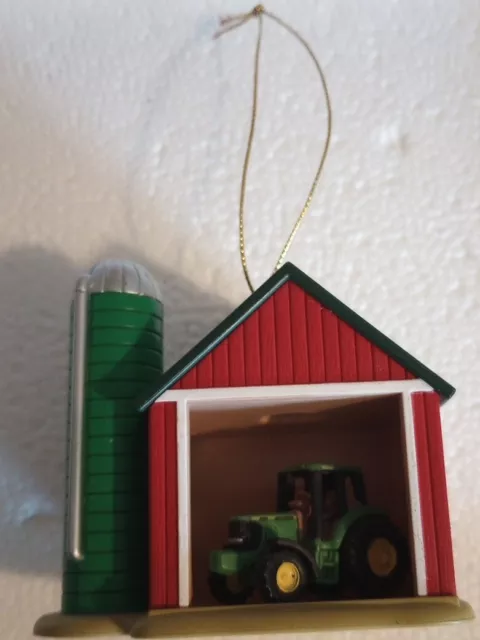 John Deere Brighten Up Tree Ornament Enesco Tractor Light Christmas Works