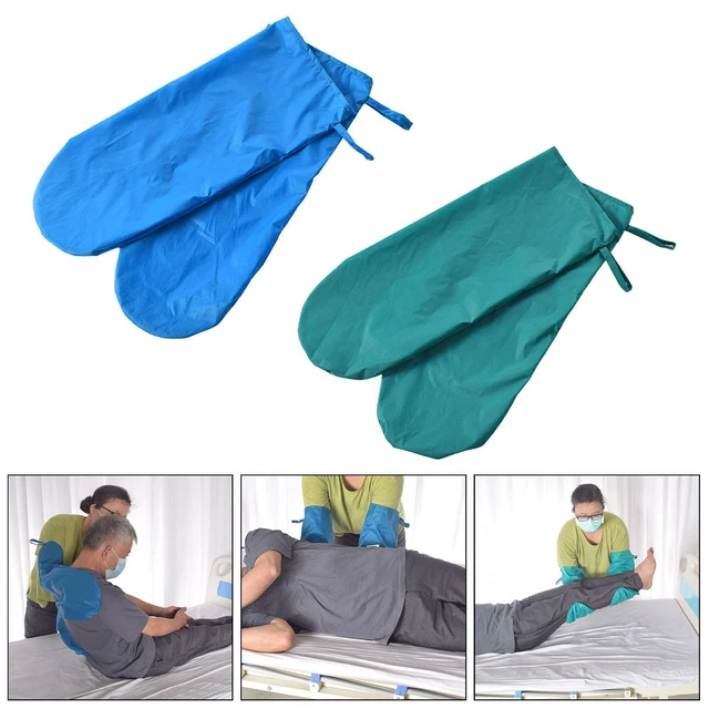 2 Piezas Guantes Sábanas Deslizantes, Girar, Reutilizables, Lavables, Piernas