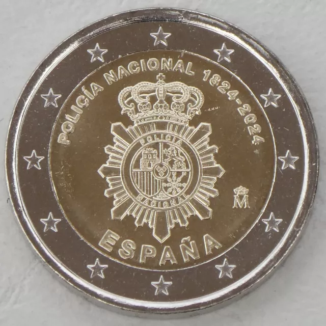 Moneda conmemorativa España 2024 Policia Nacional sin circular