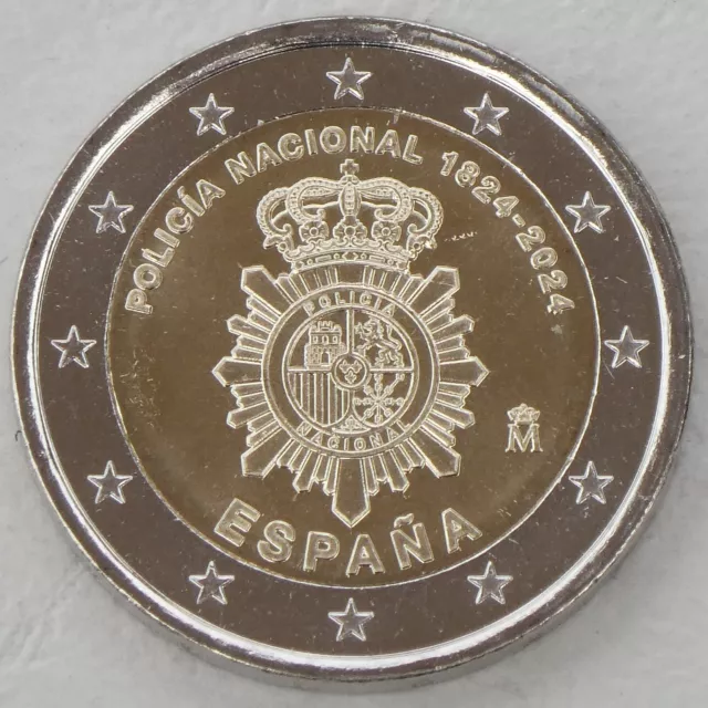 Monnaie commémorative Espagne 2024 Policia Nacional splendide