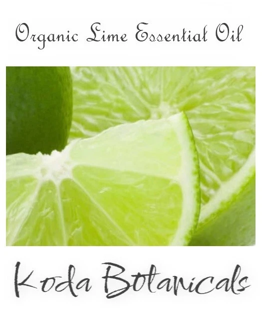 CERTIFIED ORGANIC LIME Citrus aurantifolia 100% Pure Essential Oil 10ml