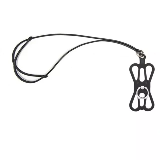Cell Phone Strap Neck Lanyard Case Sling Necklace Cord Holder Silicone W/ Ring