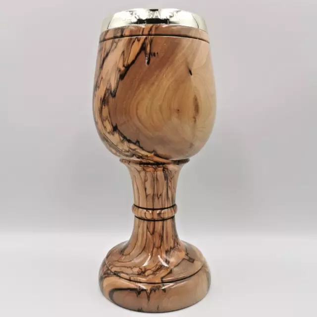 Chalice Olive Wood Best Quality Jerusalem Holy Land Bethlehem Hand Made