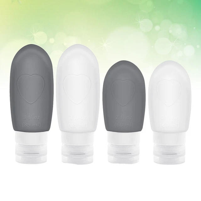 4pcs Bottles Small Sample Bottles Toiletry Bottles Squeeze Bottles Liquid