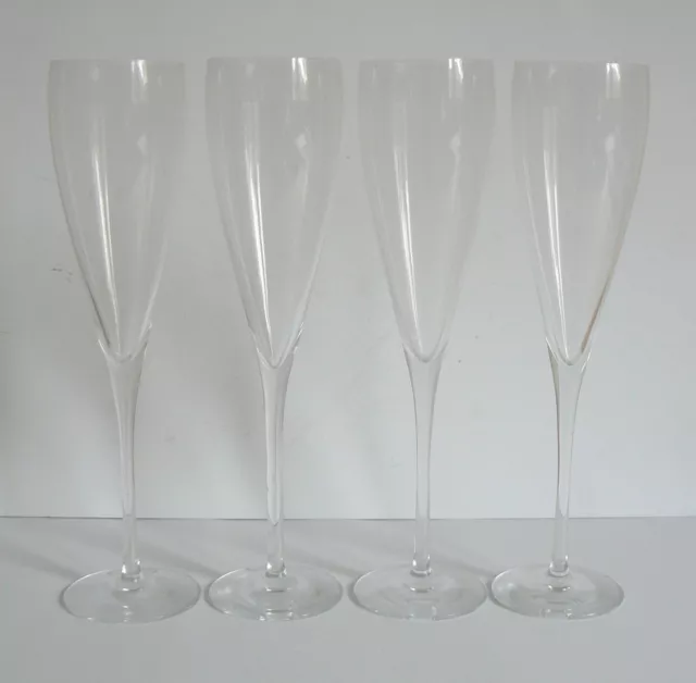 Orrefors Vintage 4 Champagnergläser Sektflöten Erika Lagerbielke H 23,5 Cm