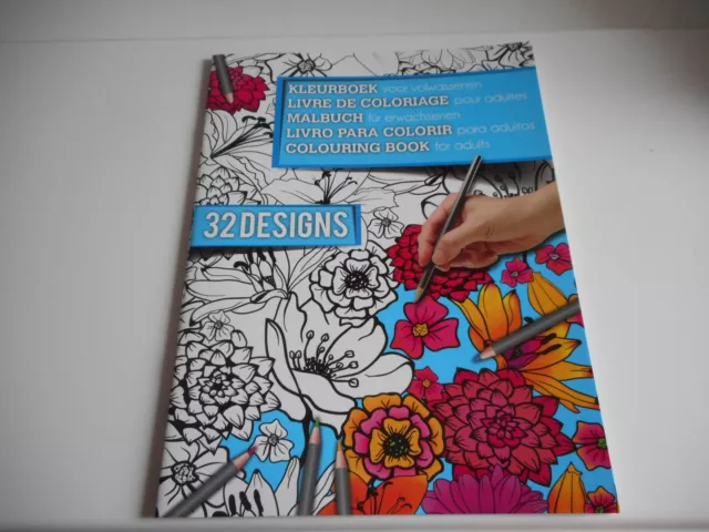 Livre De Coloriage Adulte - 16 Pages - 32 Dessins