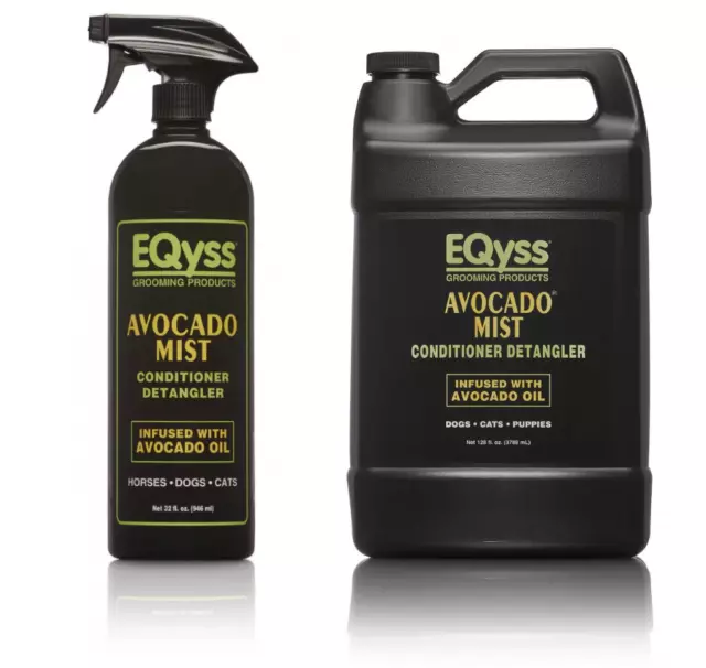 Eqyss Premier Avocado Mist Aloe Anti Static Horse Coat Mane & Tail Detangler