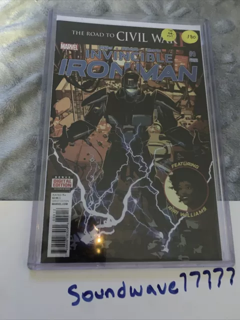 INVINCIBLE IRON MAN #9 2nd  Print 1st Full App. Riri Williams 2016 NM+ CGC IT