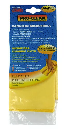 Pro-clean - 40x40 Cm - Panno Lucidatura - Tessuto Scamosciato Panno In Microfibr 3