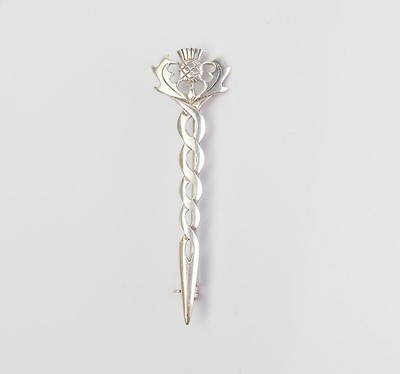 Cardo Scozzese Cardo Fiore Decorativo Vintage Tradizionale Etnico Argento Sterling Pin 