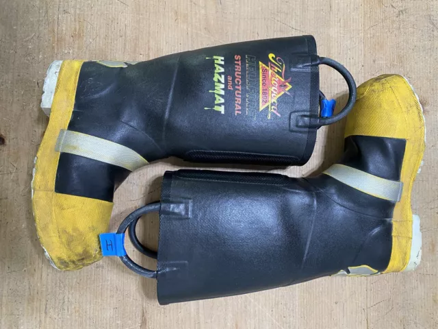 Thorogood Hellfire Men's 7 Medium Structural Firefighting Steel Toe Boots (H)