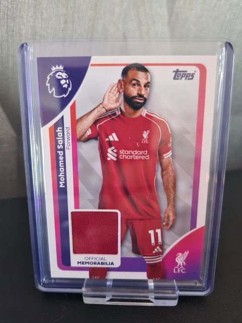 TOPPS 2026 MOHAMED Salah Liverpool, Player Worn Relic Patch #RE-MS £25. ...
