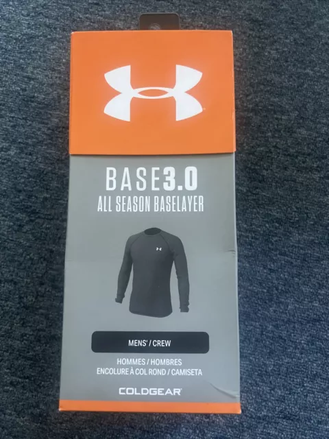 Under Armour Packaged Base 3.0 Scent Control Long Sl Black Shirt Men 1343243 001