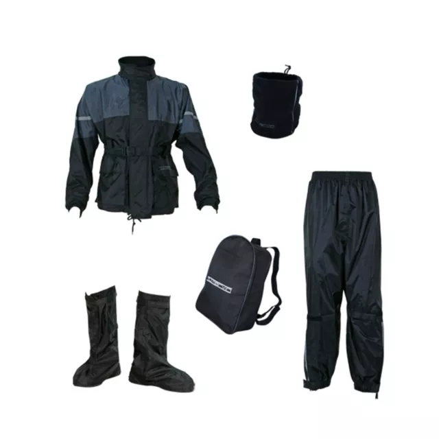 Tuta Anti pioggia Impermeabile MOTO T.J Giacca Pantalone Copristivali XXL Moto