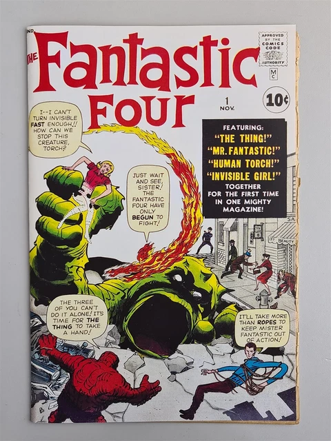 Fantastic Four #1 Marvel Comics 1962 1St Appearance Silver Age *Read*