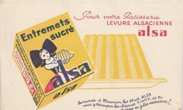 G114 Buvard Publicitaire, ALSA - Levure Alsacienne pour votre patisserie