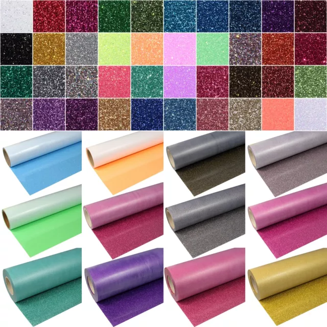 28€/m² SISER Flex-Folie GLITZER FLEXFOLIE 50cm x 1m PU Bügelfolie Glitter 2