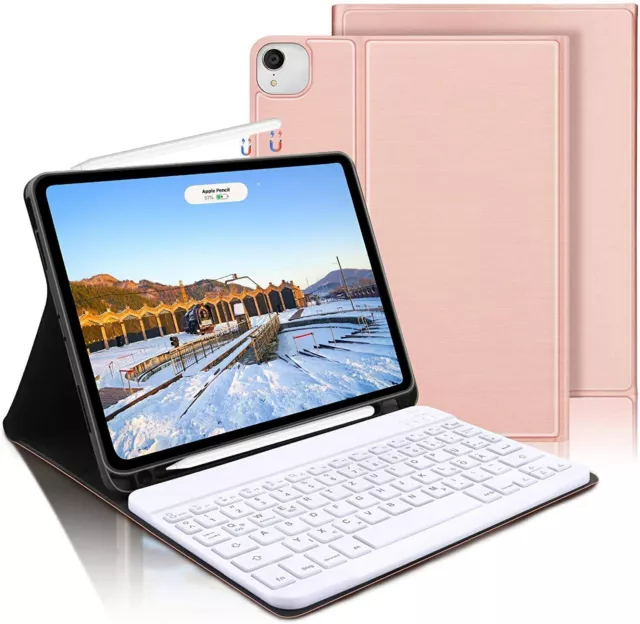 Für iPad Air 4 Air 5 10.9" Pro 11" 2023 Bluetooth Tastatur Hülle mit Stifthalter