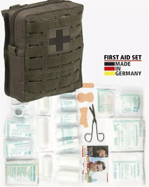 Molle First Aid Kit IFAK Modular Erste Hilfe LEINA 43 teilig Modular large oliv