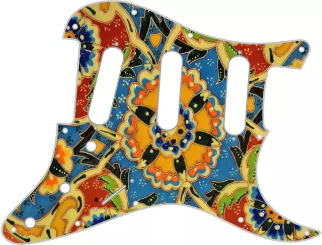 Stratocaster Pickguard Custom Fender SSS 11 Hole Guitar Scratchplate Mosaic 1