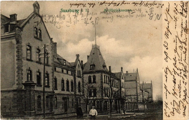 CPA AK SARREBOURG - SAARBURG i. L. - Artilleriekaserne (387637)