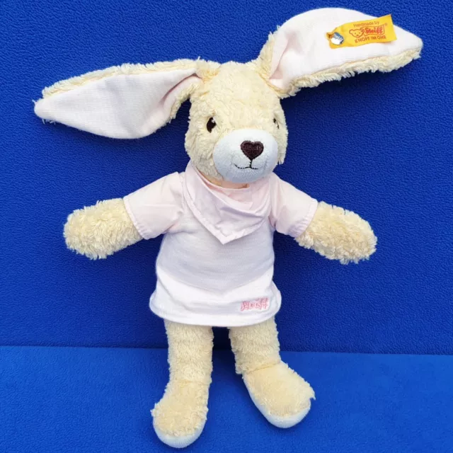 Steiff Hoppel Hase Stofftier Rosa Kuscheltier Frottee Rabbit