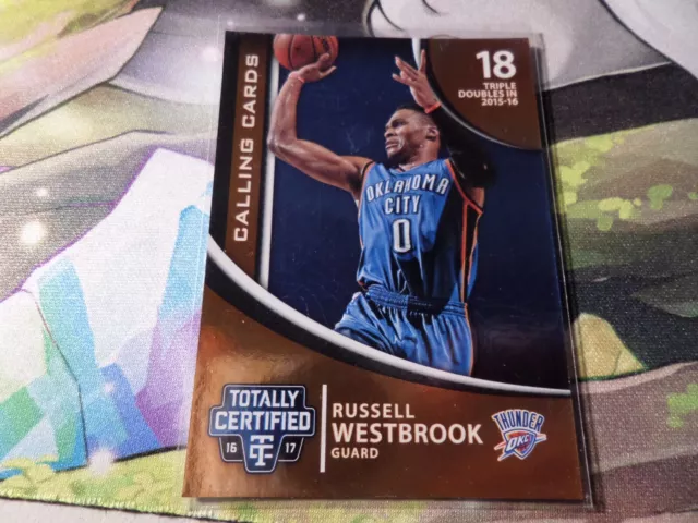 RUSSELL WESTBROOK - OKLAHOMA CITY THUNDER - Totally Certied panini Card- No. 11