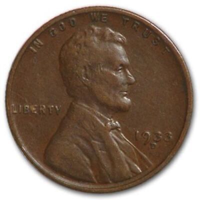 1933 D Lincoln Wheat Penny - G/VG