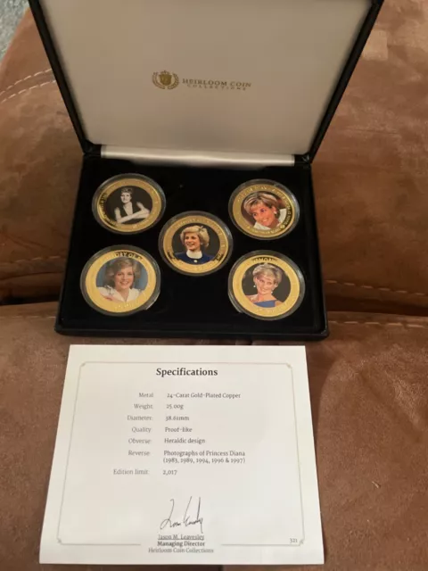 The Princess Diana Commemorative Coin Collection (Heirloom Collection)