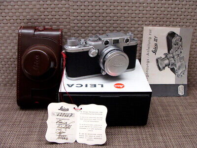 Leica Iiif Mit Ziel Leitz Elmar 5cm F1:3 .5 E Kork Original Frühen Jahre 50 