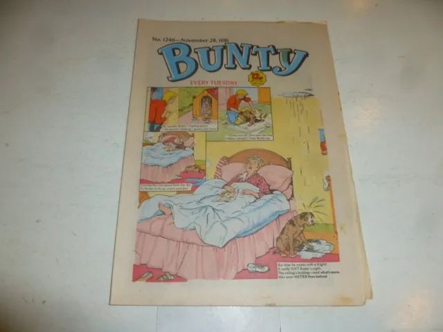 BUNTY Comic - No 1246 - Date 28/11/1981 - UK Paper Comic
