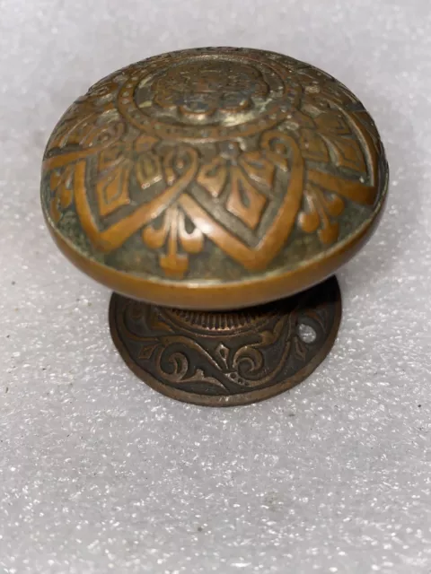 Antique Russel & Erwin Passage  Size  Door Knob & Rosette #2