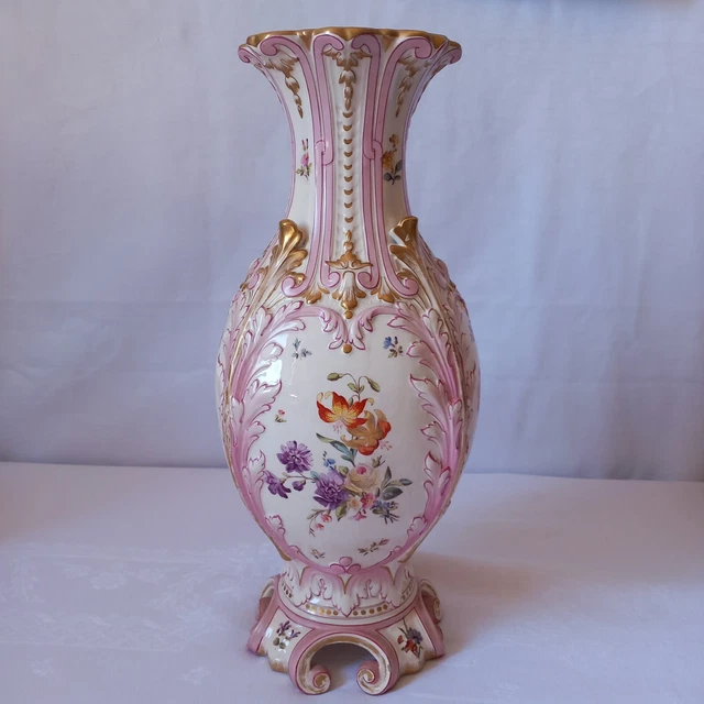 Grand Vase Sarreguemines
