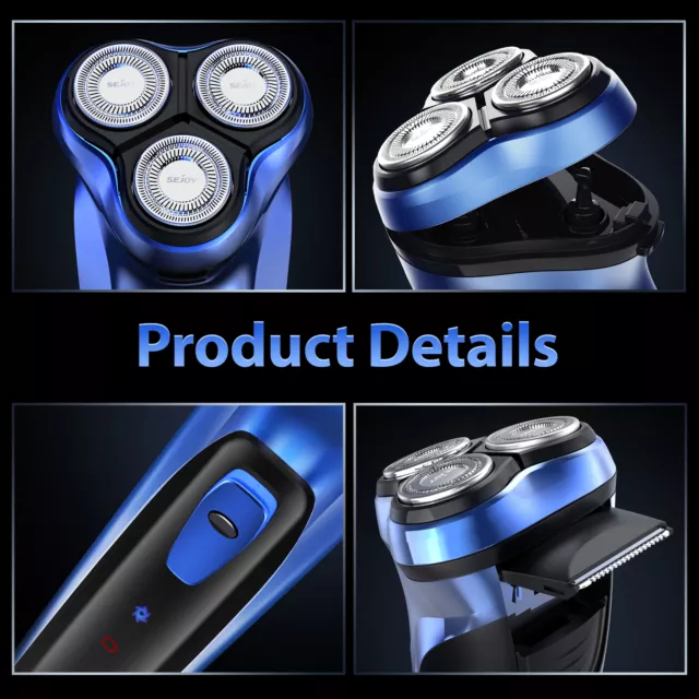 Electric Shaver Rechargeable Trimmer Razor Hair Beard Shaving Machine Cordless 3