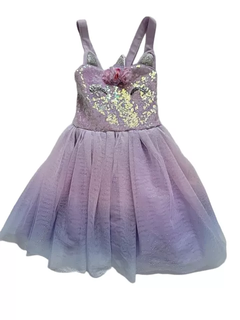 Pink Violet Dress For Toddler Girls