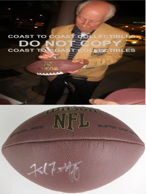 Fred Biletnikoff,Oakland Raiders,Fsu,Signed,Autographed,Nfl Football,Coa,Proof