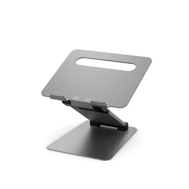 Alogic ElitePlus Adjustable Laptop Riser - Space Grey, Universally Compatible