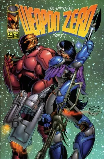 WEAPON ZERO T-3 (#2) (1995) NM, Walt Simonson + Joe Benitez, Image Comics, HTF!