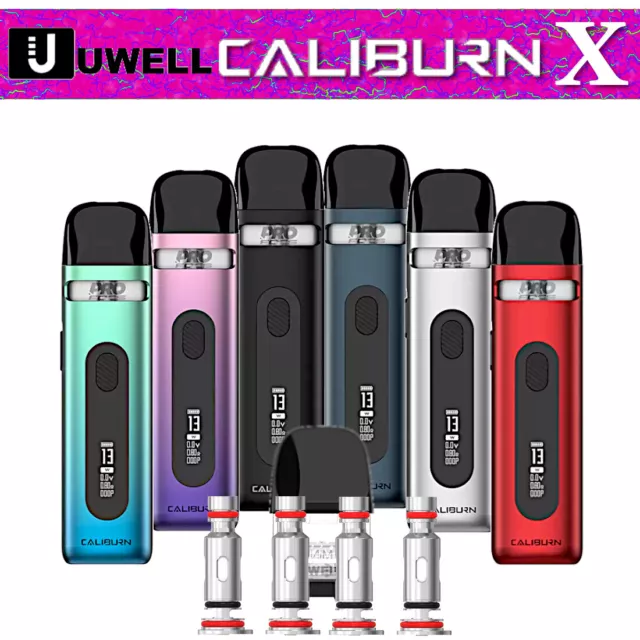 Uwell Caliburn X 850 mAh Kit 3 ml Pod System E-Zigarette Starterset oder G Coils