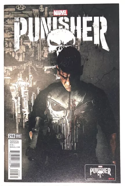 PUNISHER #218 Netflix PHOTO VARIANT  1ST APPEARANCE Frank Castle As War Machine