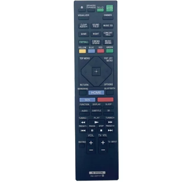 RM-ADP117 Remote Replacement Fit for Home Theater System HBD-N5200W HBD-N7200W