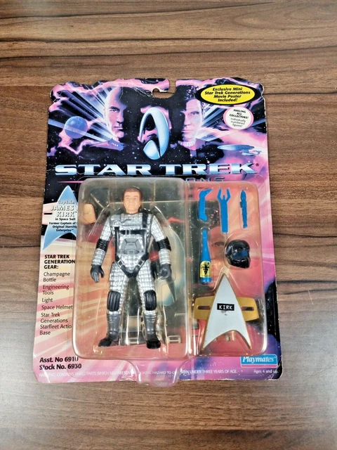 Star Trek Generations 4.5" Capt. James T Kirk In Space Suit 1994 Playmates-Moc